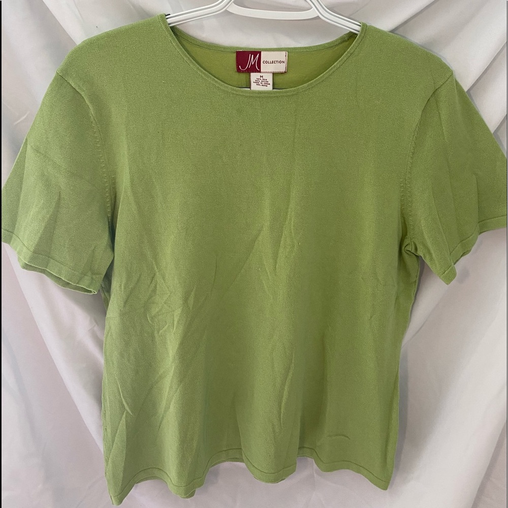 Light Green Silky T-Shirt